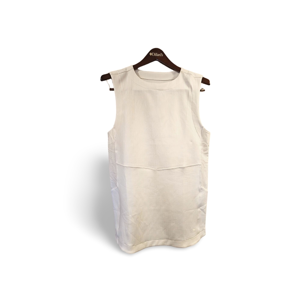 Bad Birdie White Sheath Mini Dress Crew Neck Sleeveless